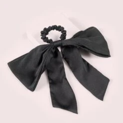BLACK BOW SASH SCRUNCHIE -Cosmetics Store 2551206 alt03