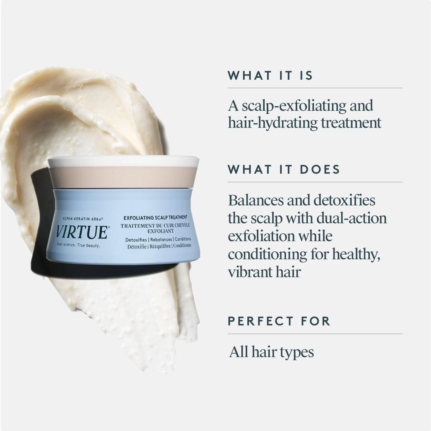 VIRTUE BALANCING, CLARIFYING & EXFOLIATING SCALP TREATMENT 2 VIRTUE BALANCING, CLARIFYING & EXFOLIATING SCALP TREATMENT - Image 2