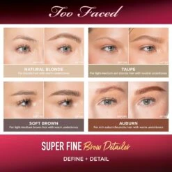 Too Faced SUPER FINE BROW DETAILER PENCIL 12 Too Faced SUPER FINE BROW DETAILER PENCIL -Cosmetics Store 2582890cm alt02