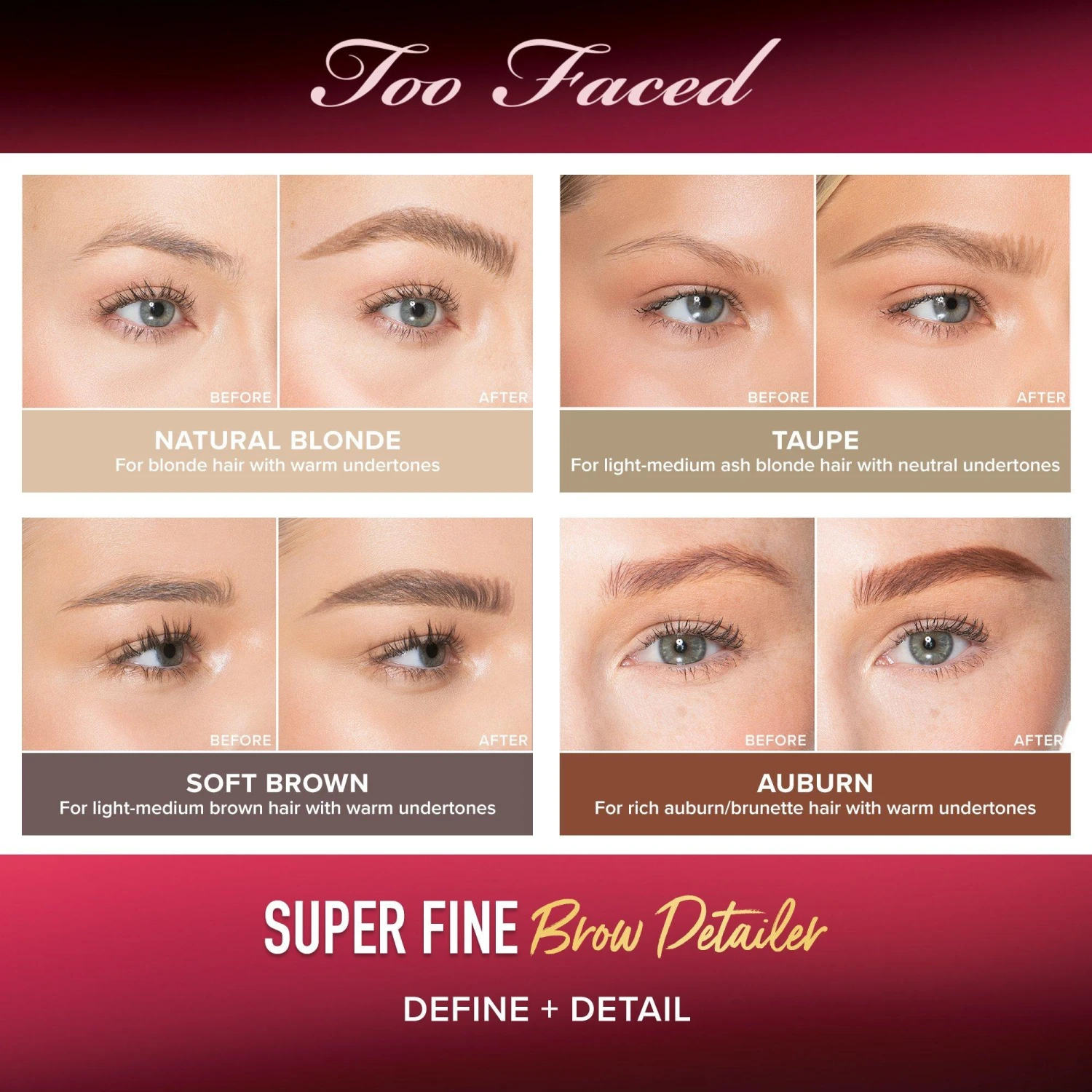Too Faced SUPER FINE BROW DETAILER PENCIL 5 Too Faced SUPER FINE BROW DETAILER PENCIL - Image 5