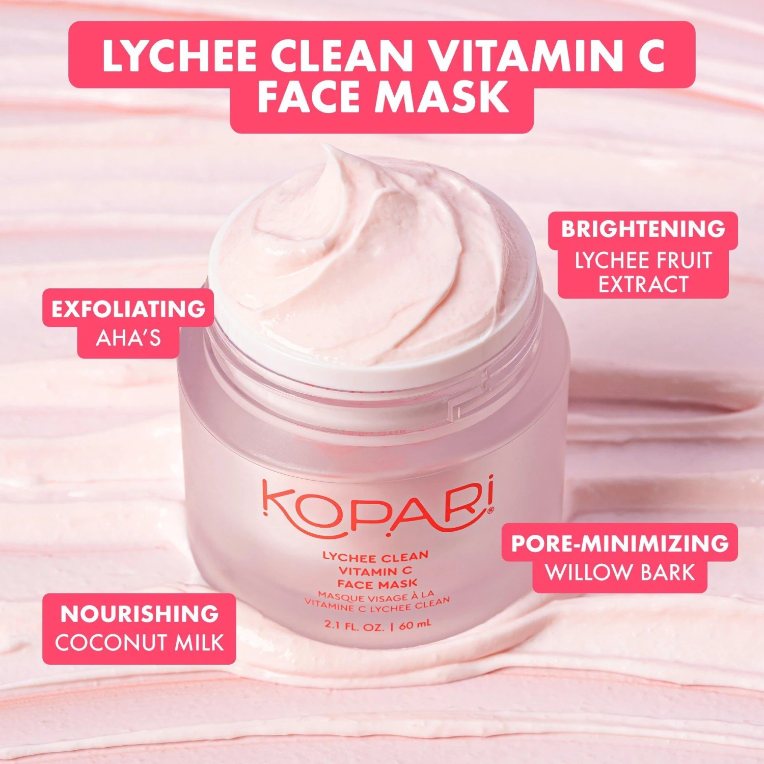 LYCHEE CLEAN VITAMIN C FACE MASK 3 LYCHEE CLEAN VITAMIN C FACE MASK - Image 3