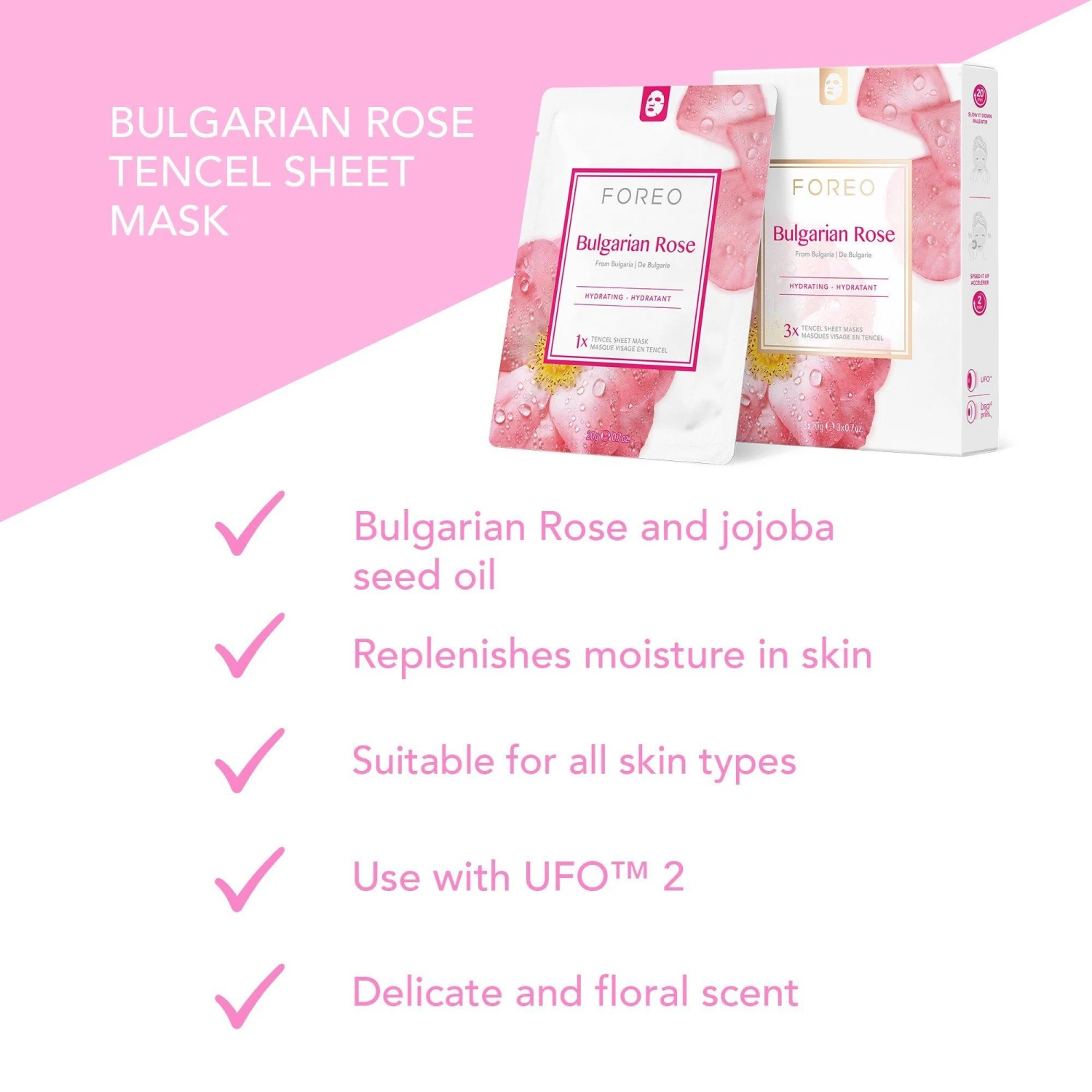 FOREO BULGARIAN ROSE FARM TO FACE SHEET MASK 4 FOREO BULGARIAN ROSE FARM TO FACE SHEET MASK - Image 4