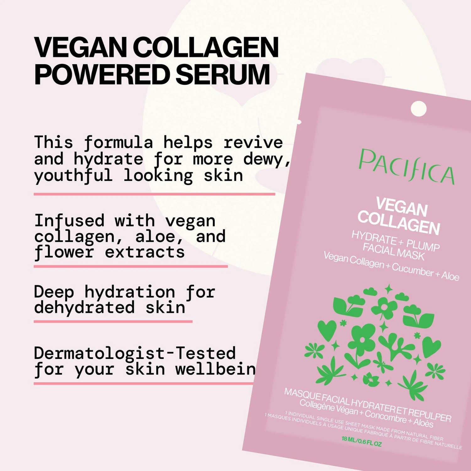 VEGAN COLLAGEN HYDRATE & PLUMP FACE MASK 3 VEGAN COLLAGEN HYDRATE & PLUMP FACE MASK - Image 3